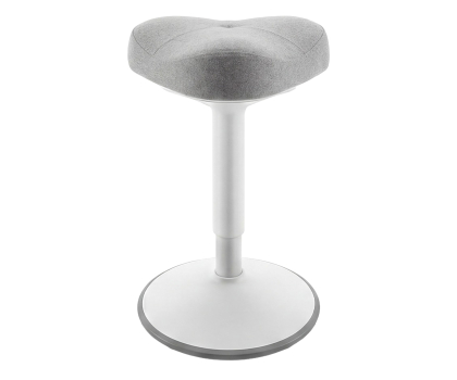 Fotel ergonomiczny Jan Nowak Stołek balansujący White-Grey